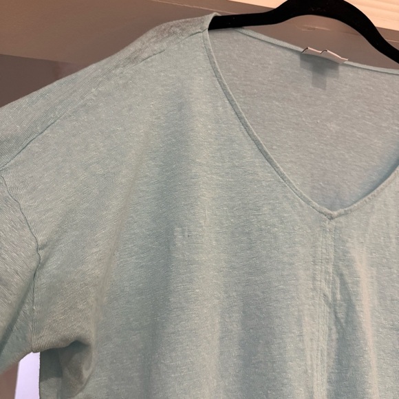 J. Jill Bundle of 2 Love Linen Slouchy V-Neck Oversized T-Shirts Sz L Beach Boho - Picture 6 of 14